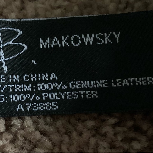 B. Makowsky Green Leather Crossbody Bag - Picture 11 of 16